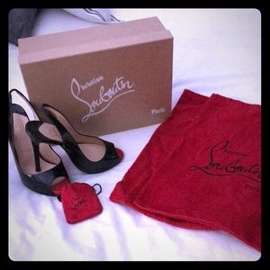 Christian Louboutin sling back heels